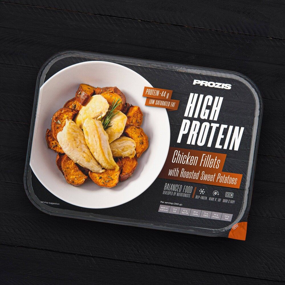 Filets de Poulet avec Patates Douces Rôties High Protein