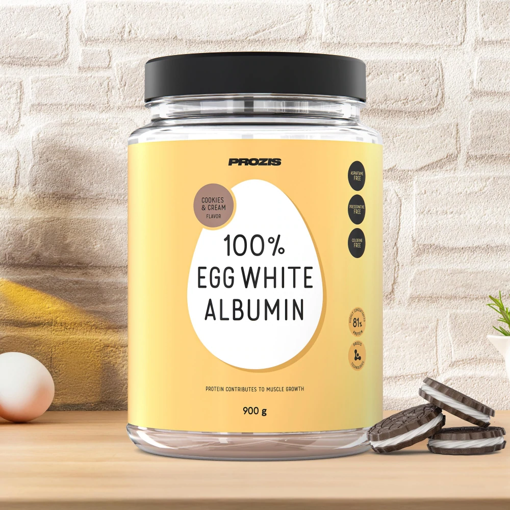 100% Albumina de Clara de Ovo 900 g (1)