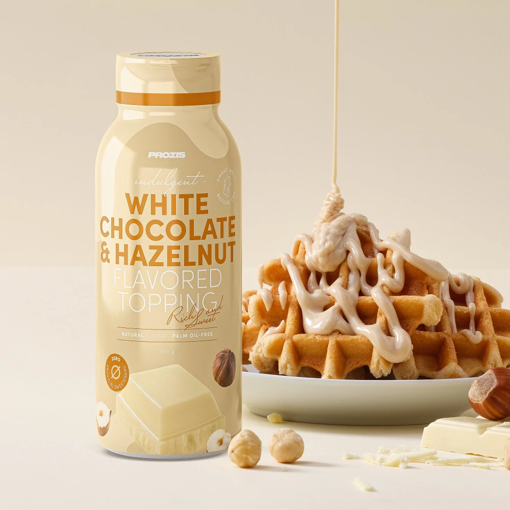 Indulgent Topping aus weißer Schokolade und Haselnuss 250 g (1)