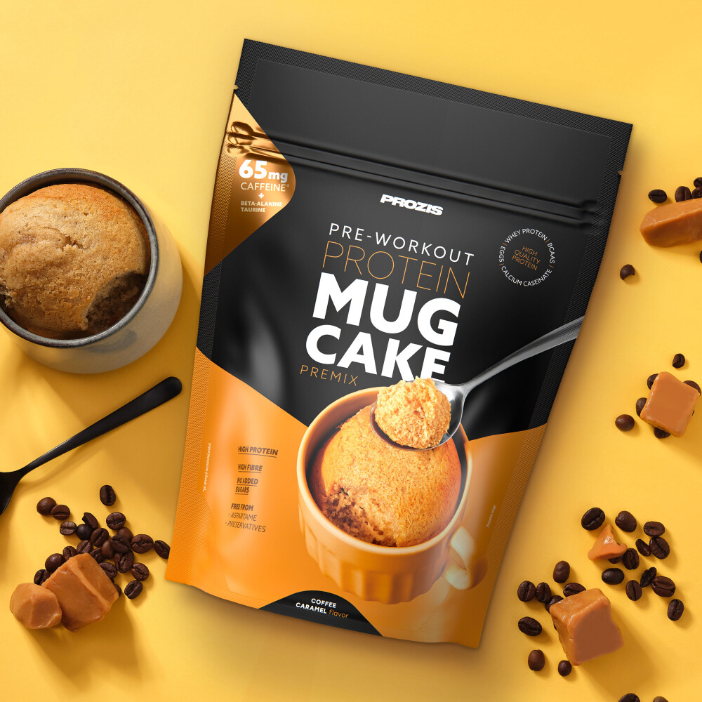 Pre-workout Protein Mug Cake Premix - Coffee & Caramel 14 oz