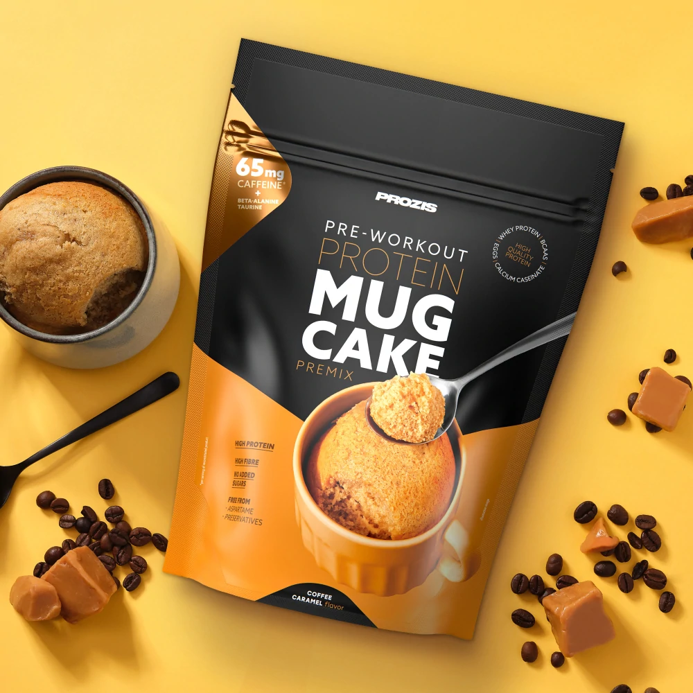 Pre-workout Protein Mug Cake - Coffee & Caramel 400g (1)