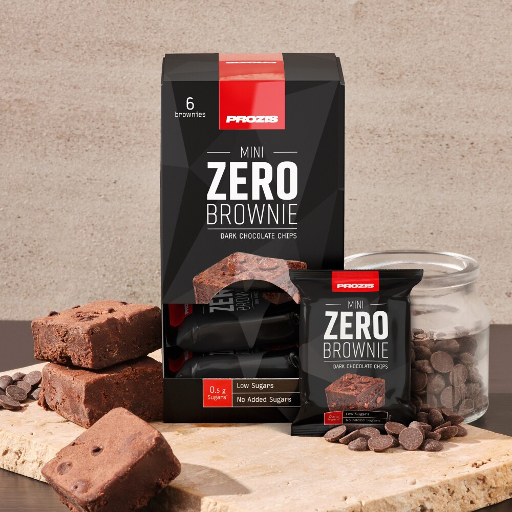 Zero Mini Brownie (6 units) - Dark Chocolate Chips