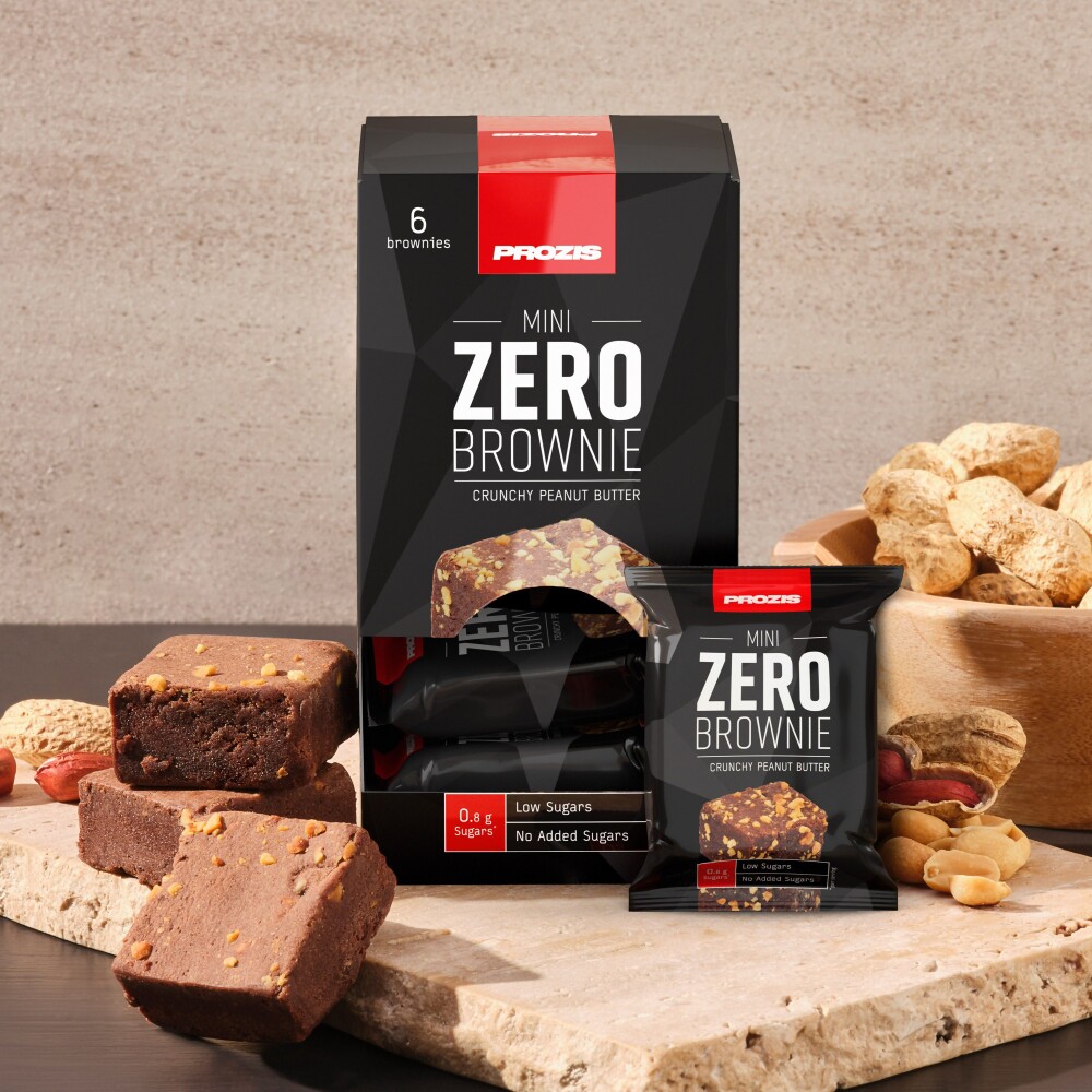 Zero Mini-Brownie (6 Stk.) - Knusprige Erdnussbutter