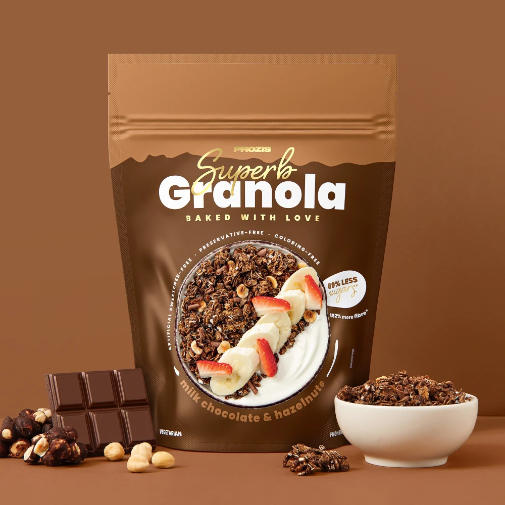 Superb Granola - Cioccolato al Latte e Nocciole 275 g (1)