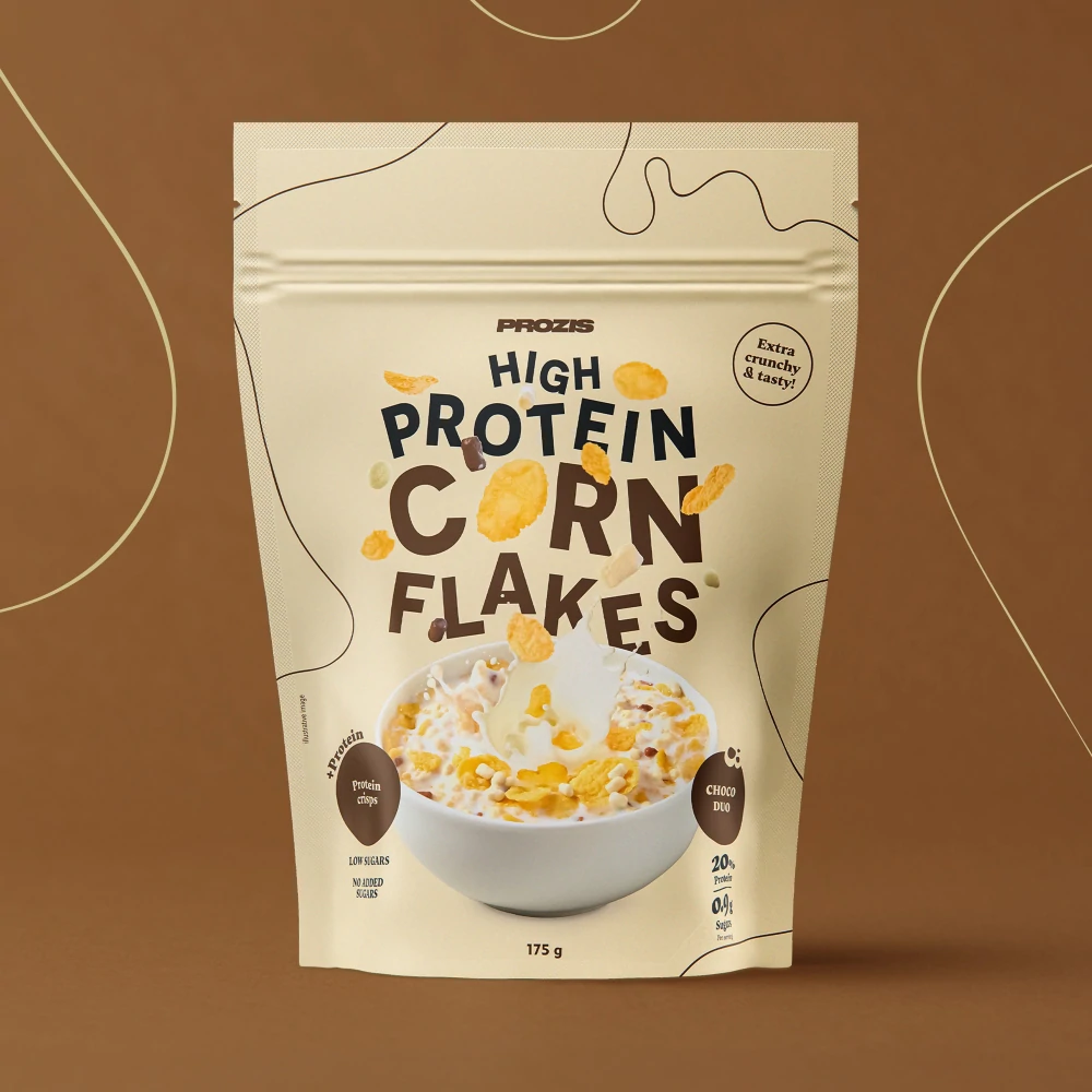 Proteinreiche Cornflakes - Schokoladen-Duo 175 g (1)