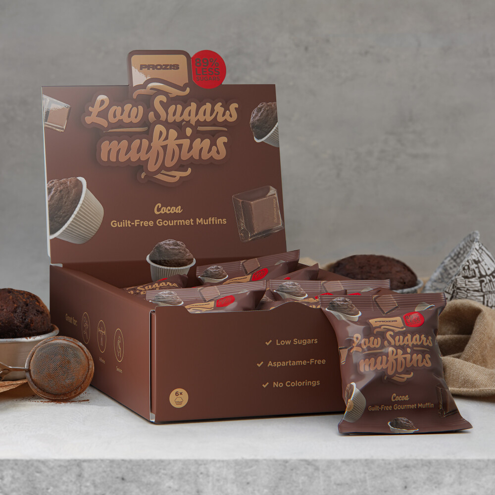Muffins mit niedrigem Zuckergehalt (6 Stk.) – Kakao