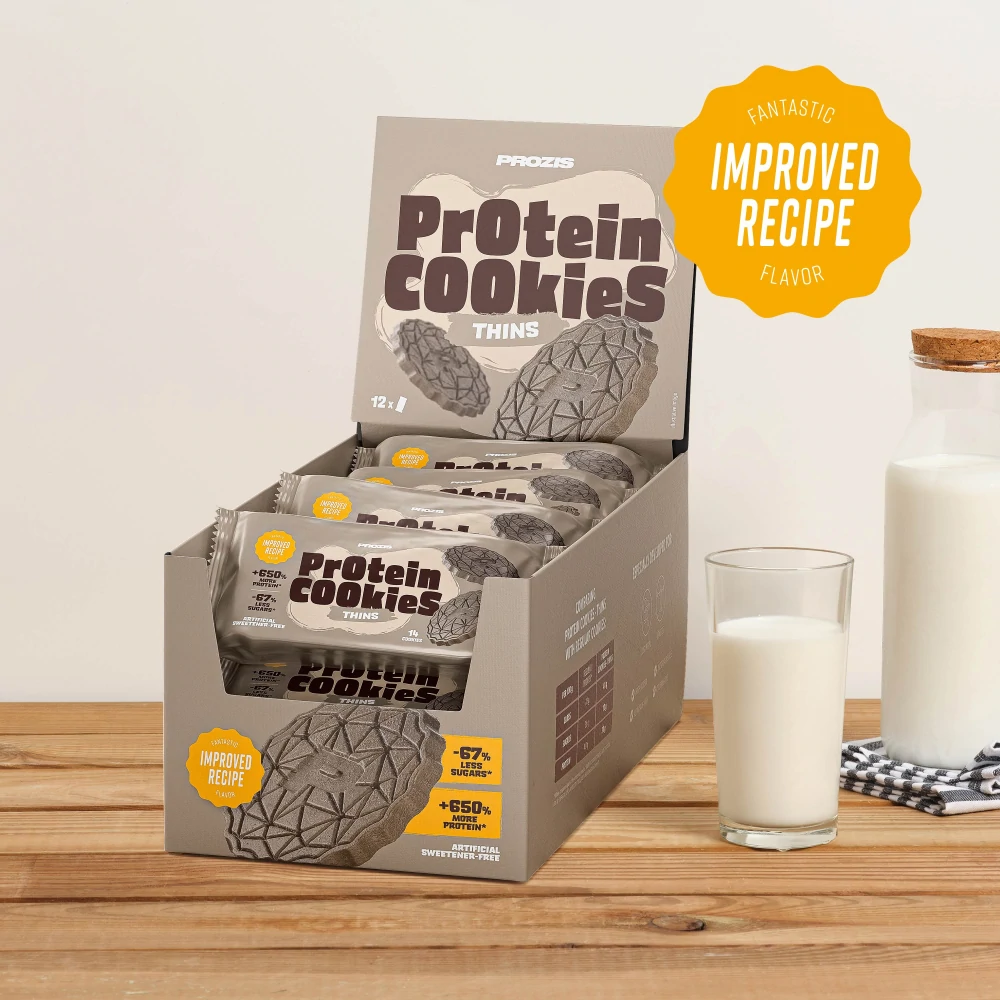 Protein Cookies - Thins (12 packs of 14) (1)