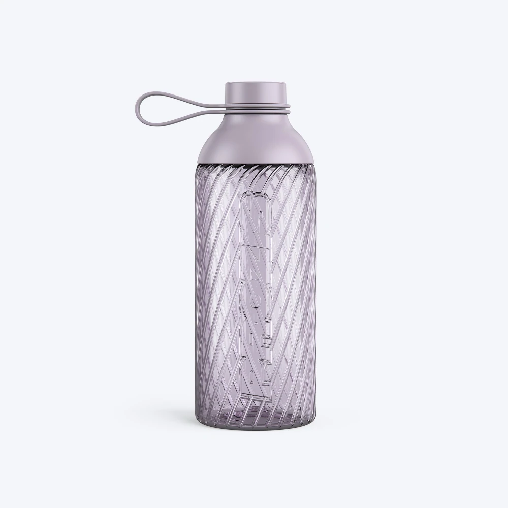 Spiral Shaker Bottle - Soft Lilac (1)