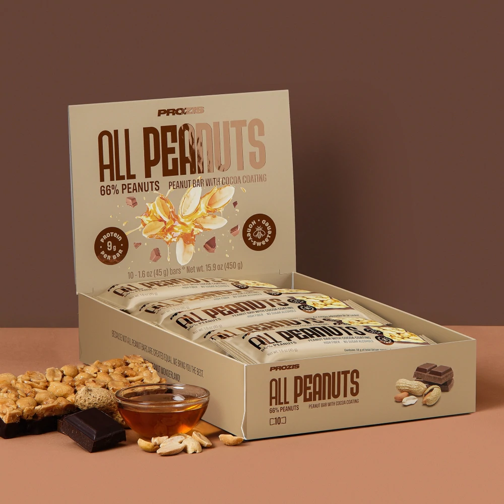 All Peanuts & Dark Chocolate Bar 10 ct (1)
