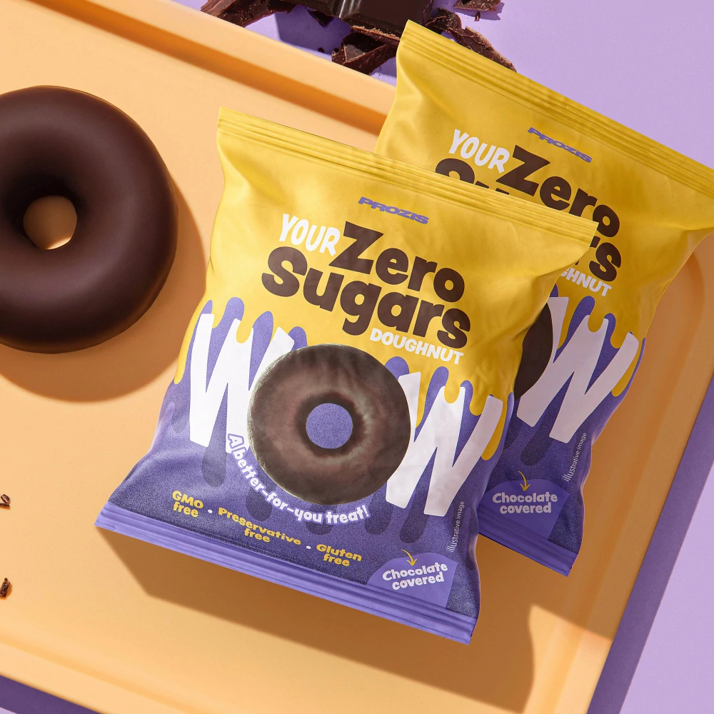 2 x Zero Sugars Doughnut - Chocolate Covered 50g (1)