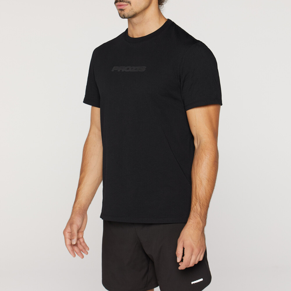 Script Men T-Shirt - Super Black