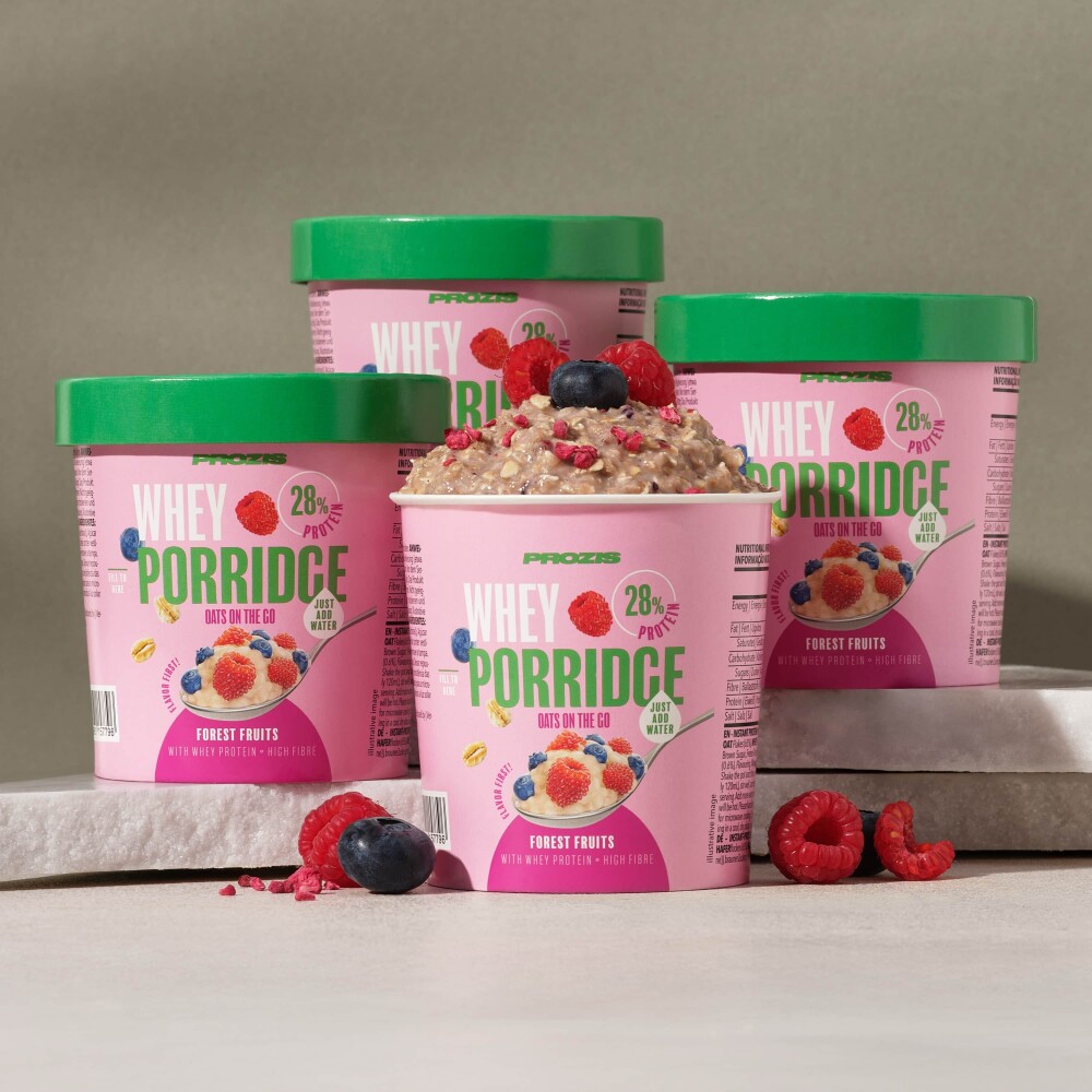 4 x Oats-on-the-go Whey Porridge - Forest Fruits 2 oz