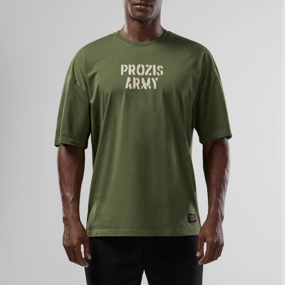 T-Shirt Oversized Army (1)