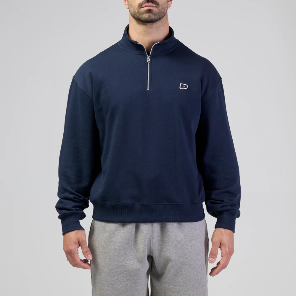 Athleisure P Ανδρικό Φούτερ με Μισό Φερμουάρ (1)