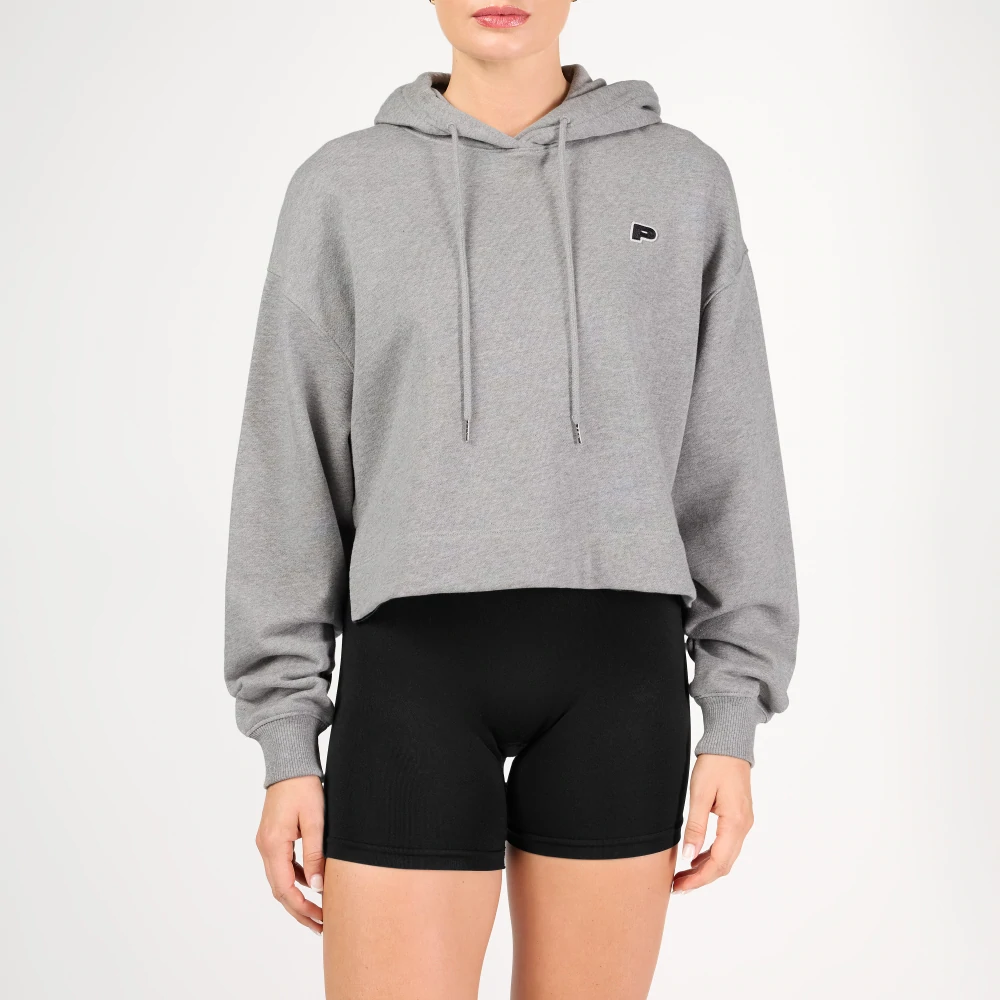 Athleisure P Kurz geschnittener Kapuzenpullover (1)