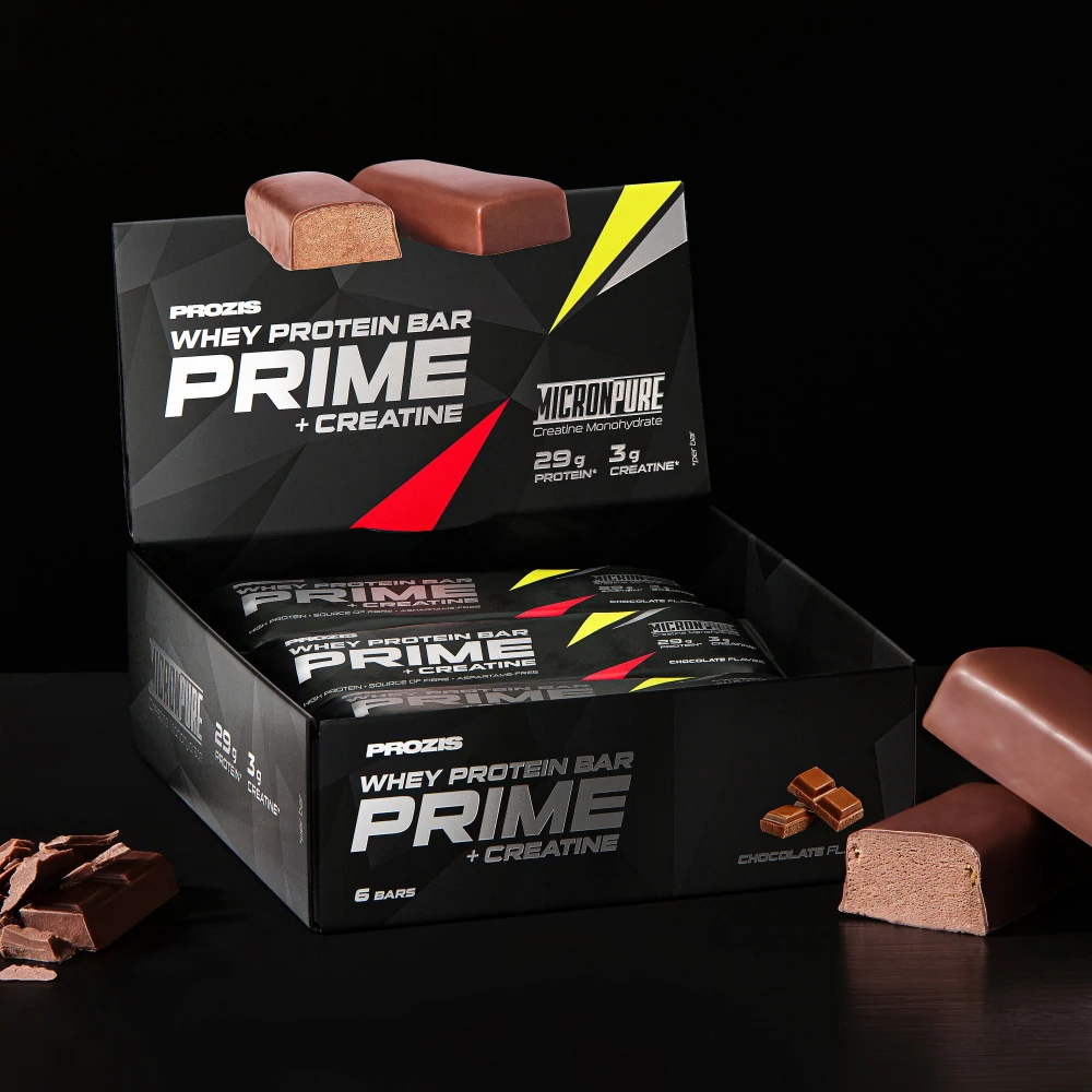 Whey Prime Protein Bar + Creatine Chocolate x 6 (1)