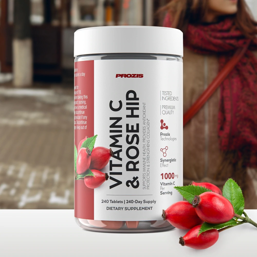 Vitamin C 1000 mg + Rose Hip 240 tablets (1)