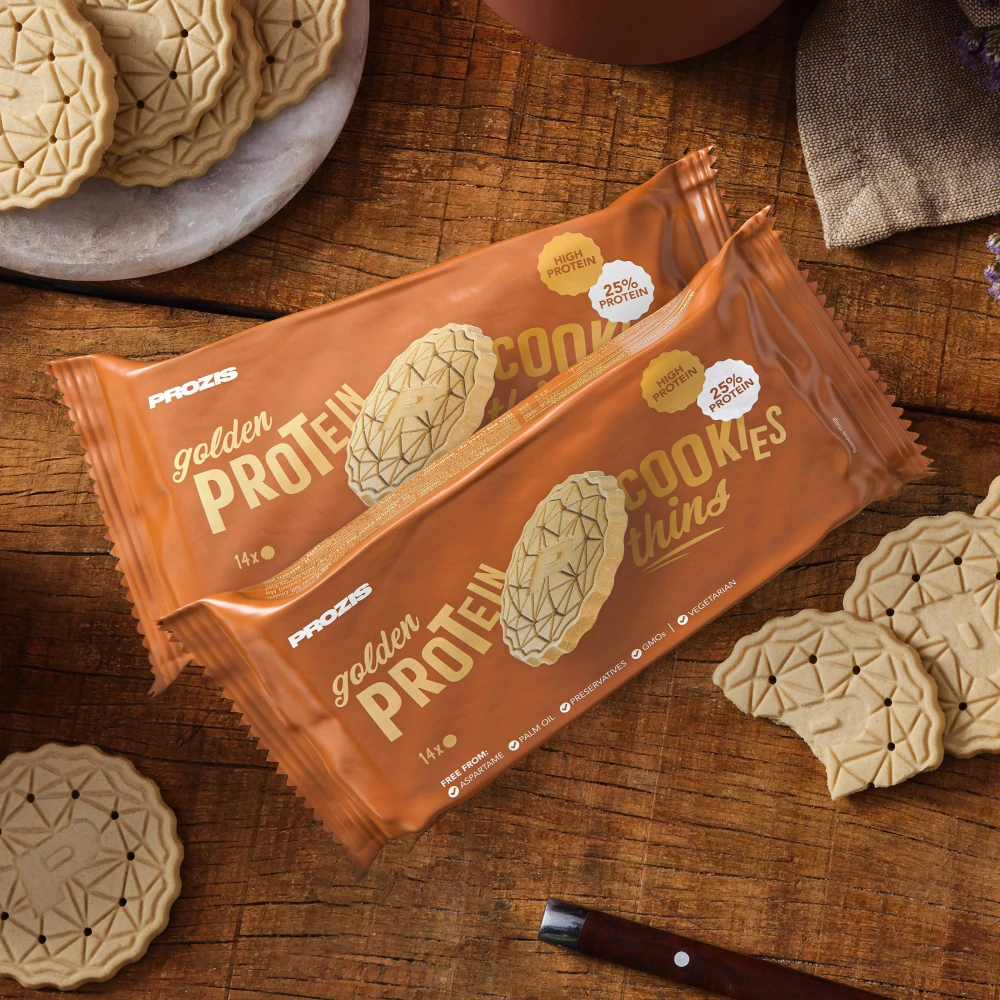 Golden Protein Cookies - Thins (2 packs of 14) (1)