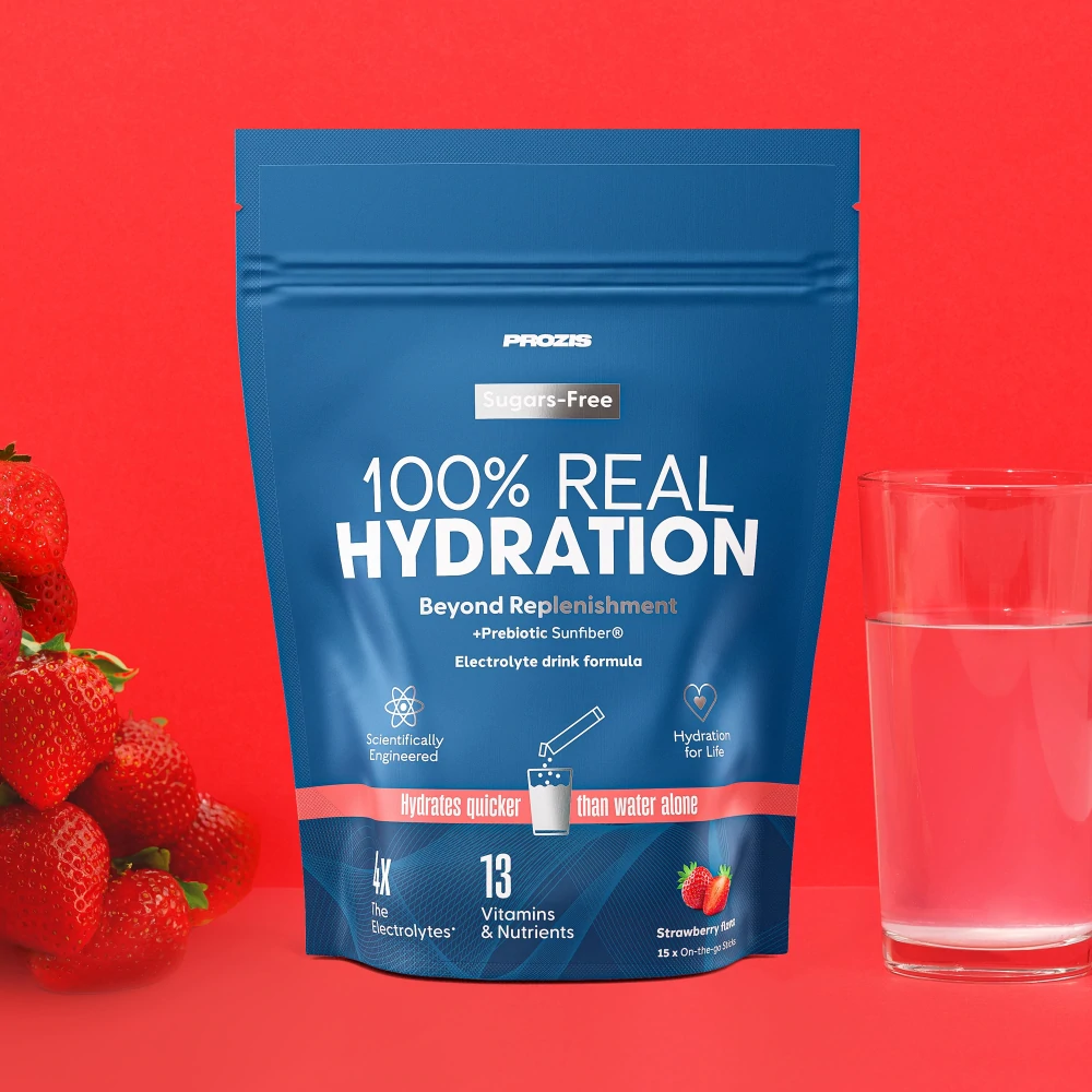 100% Real Hydration: Elettroliti in Polvere - 15 bustine (1)