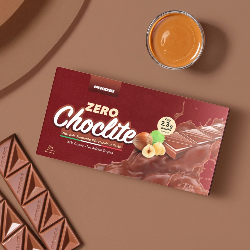Zero Choclite - Milchschokolade und Haselnusscreme - 8 Riegel (1)