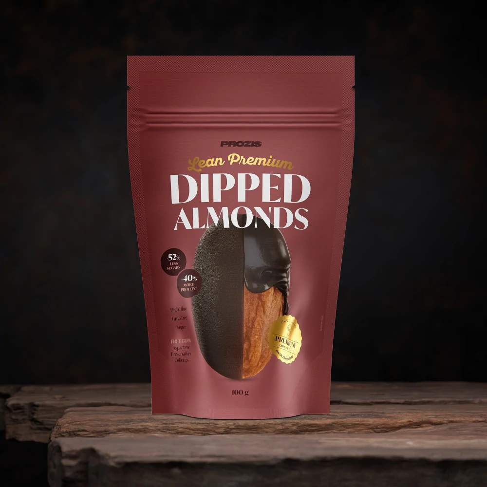 Lean Premium Dipped Almonds - Dunkle Schokolade 100 g (1)
