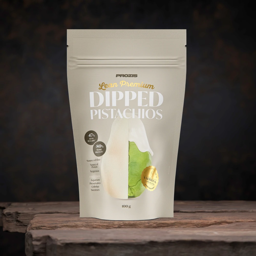 Lean Premium Dipped Pistachios - Weiße Schokolade 100 g (1)