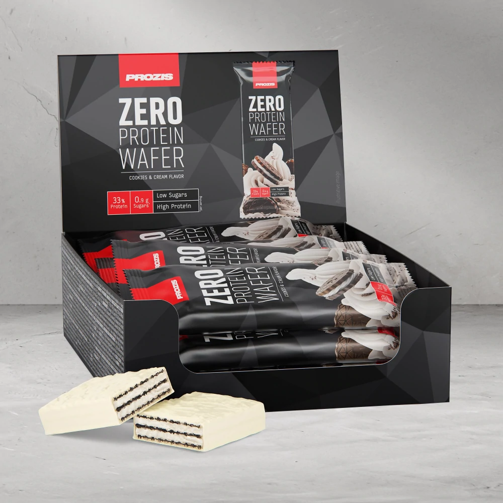 Zero Protein Wafer - Faible Teneur en Sucres - 12 barres (1)