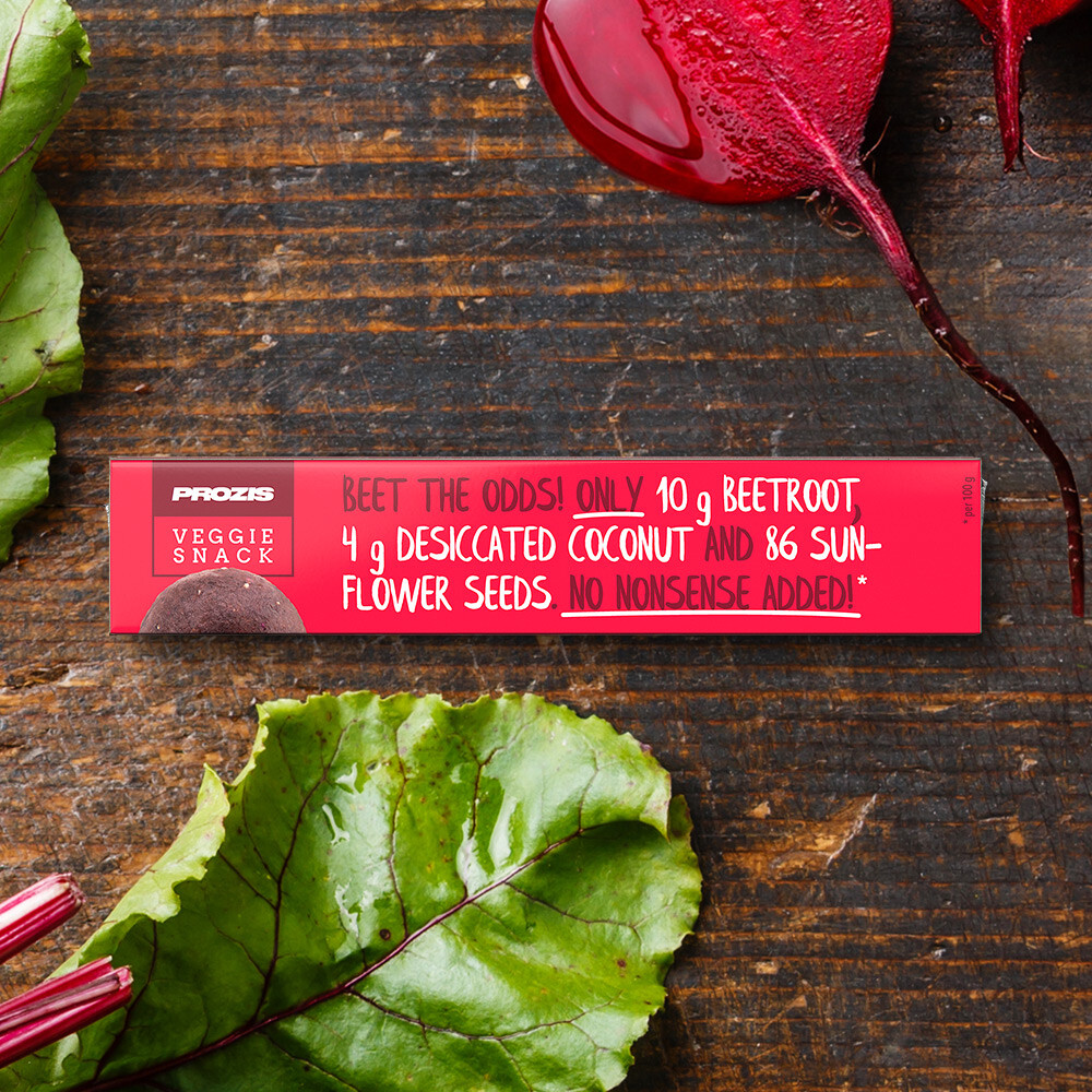 6 x Raw Veggie Snack Balls - Betterave