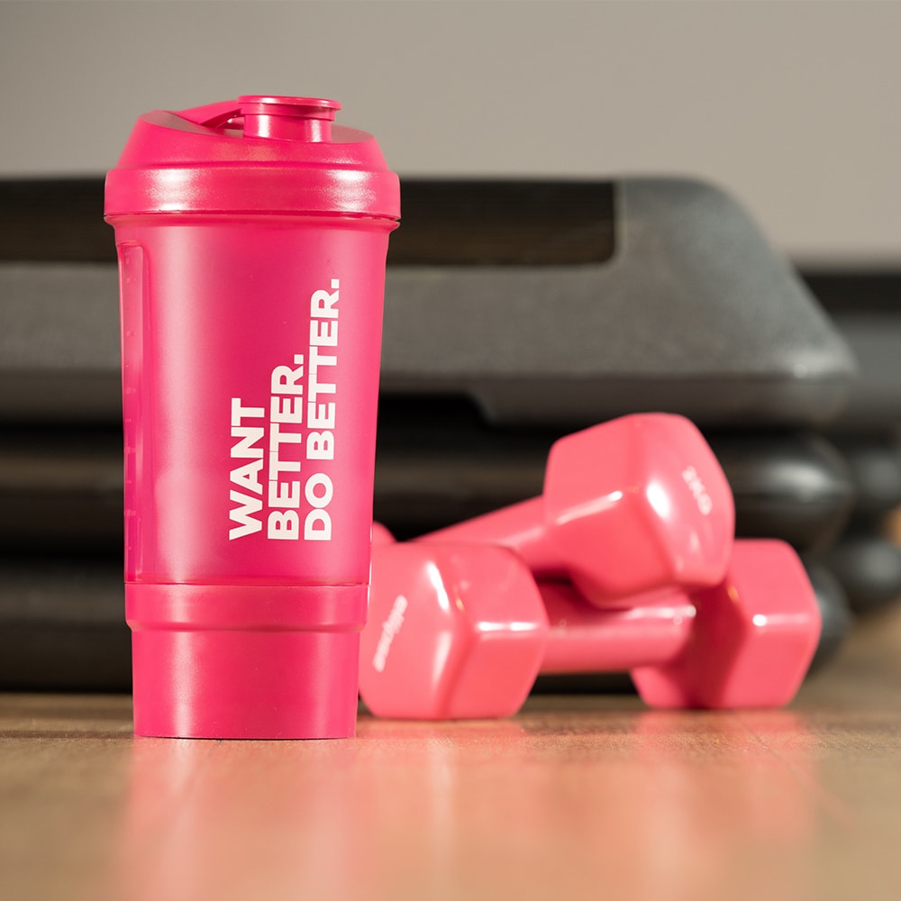 Want Better. Do Better. Shaker mit Kammer 500 ml