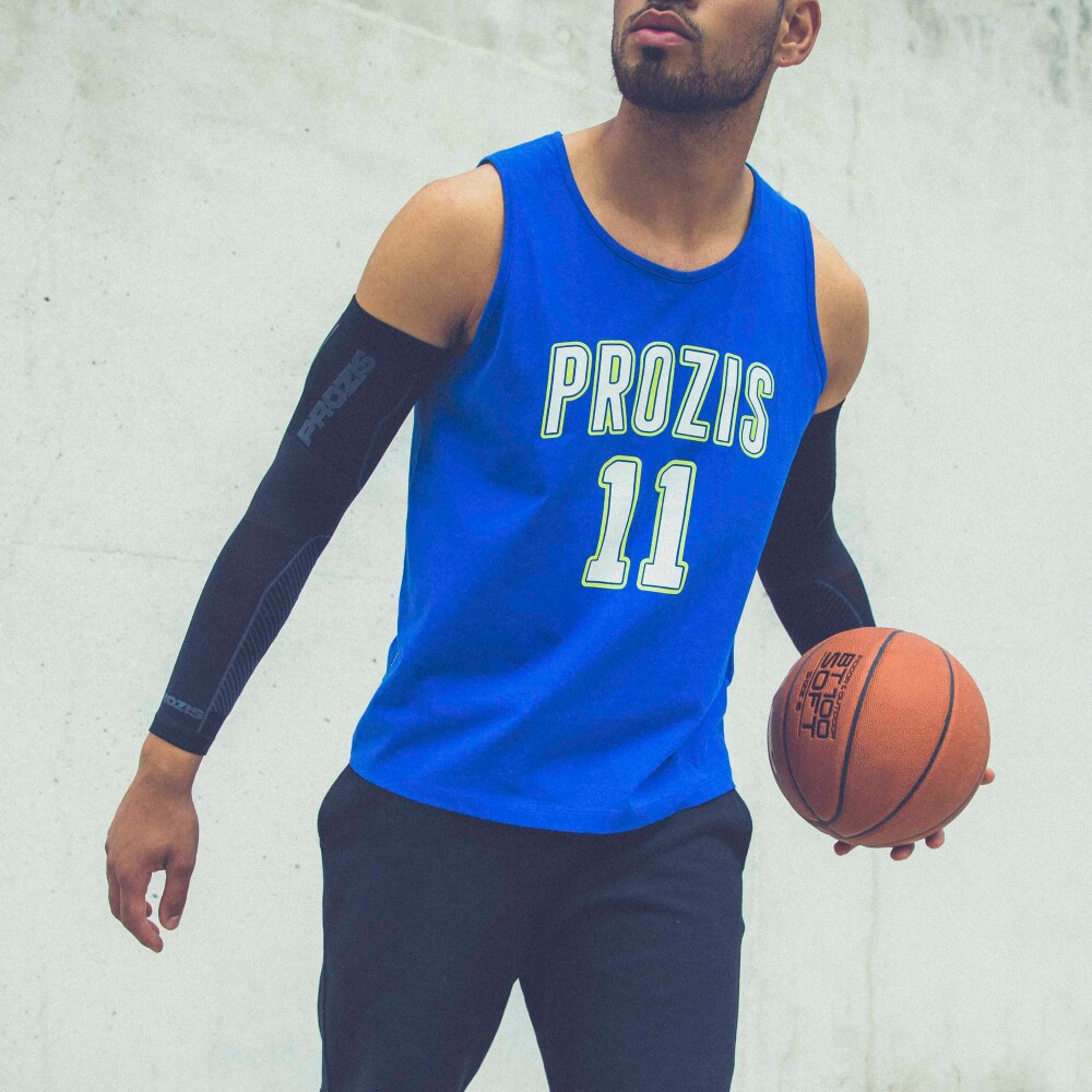 X-College Basketball Tank Top - Swedish Blue M