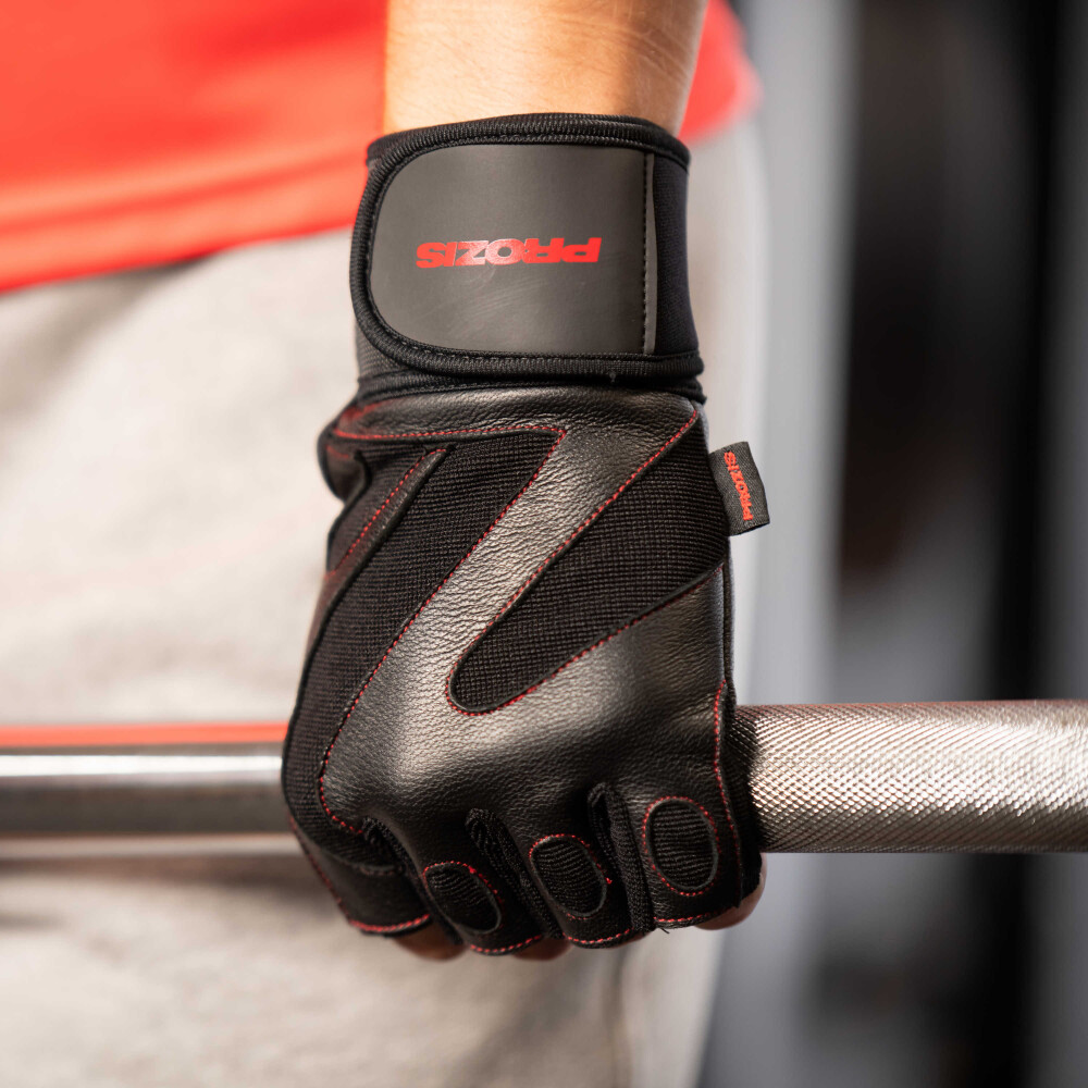  Professional Wrist Protection Gloves - Black/Red