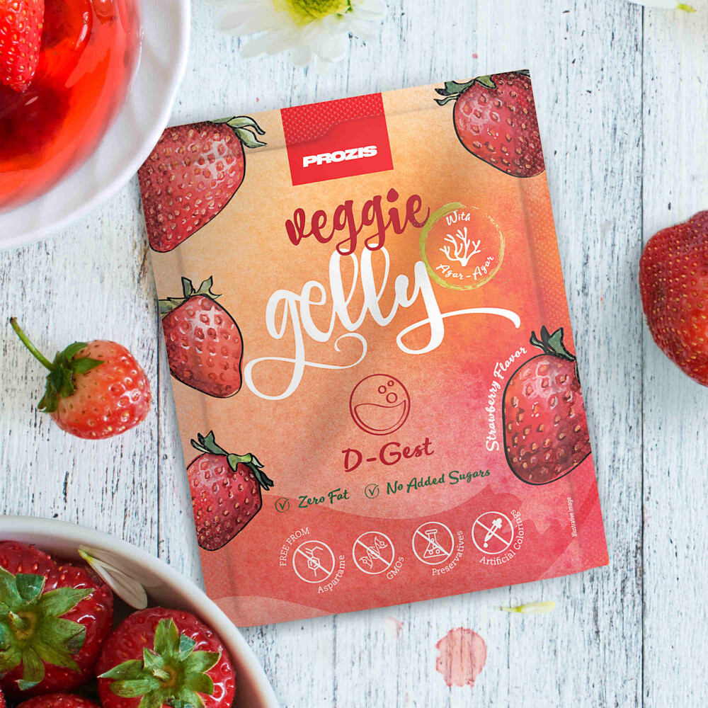 Veggie Gelly - D-Gest 15 g Erdbeere
