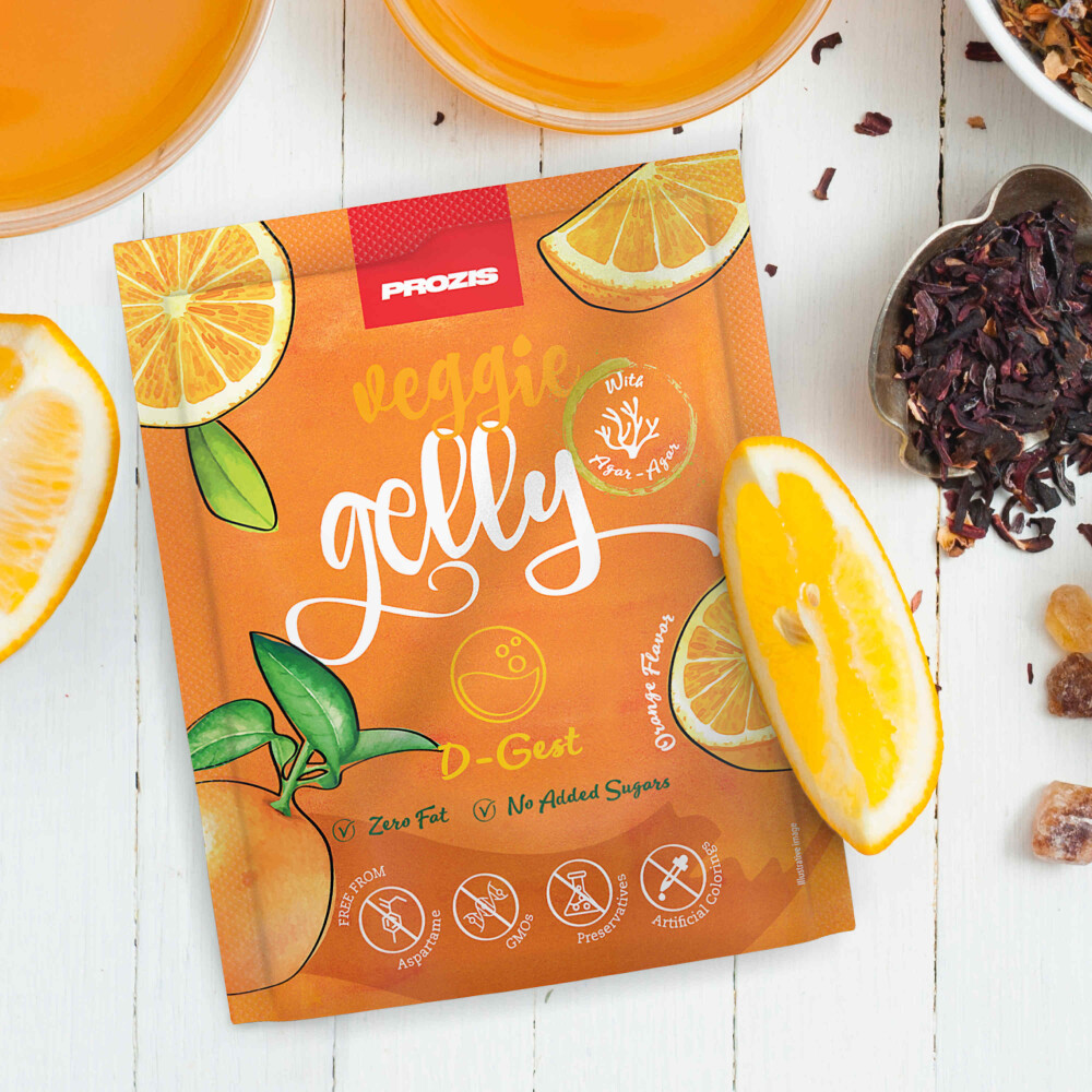 Veggie Gelly - D-Gest 15 g Orange