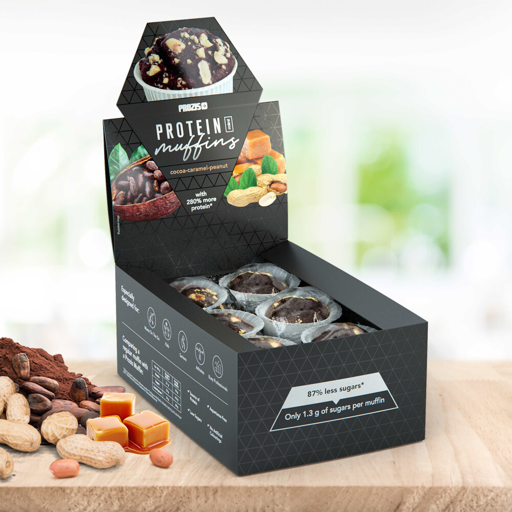 12 x Protein Mini Muffins - Cocoa-Caramel-Peanut 30 g