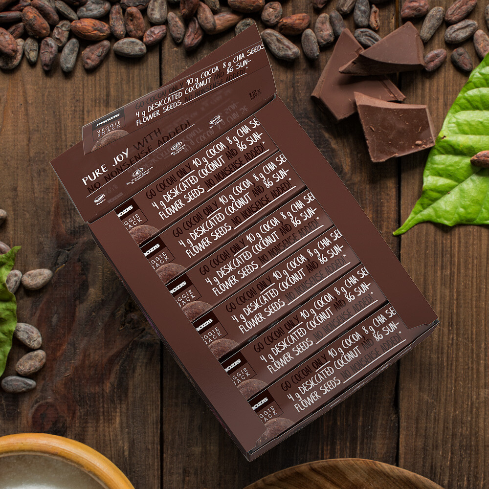 12 x 6 x Raw Veggie Snack Balls - Cocoa