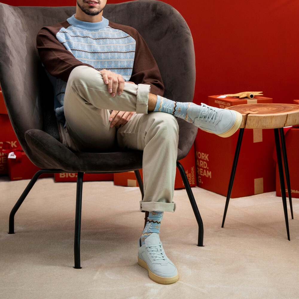 Winter Pine Sweater - Brown/Blue