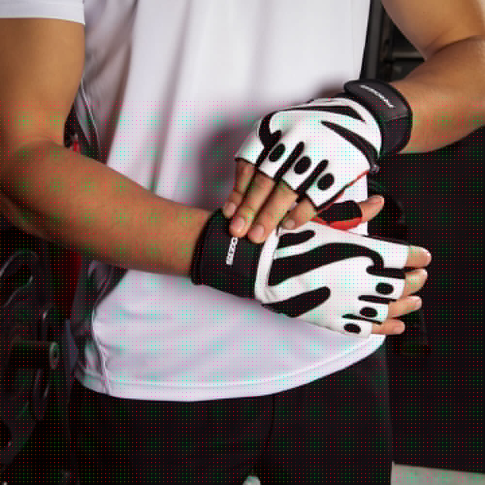  Profi-Handschuhe mit Handgelenkschutz - White/Red