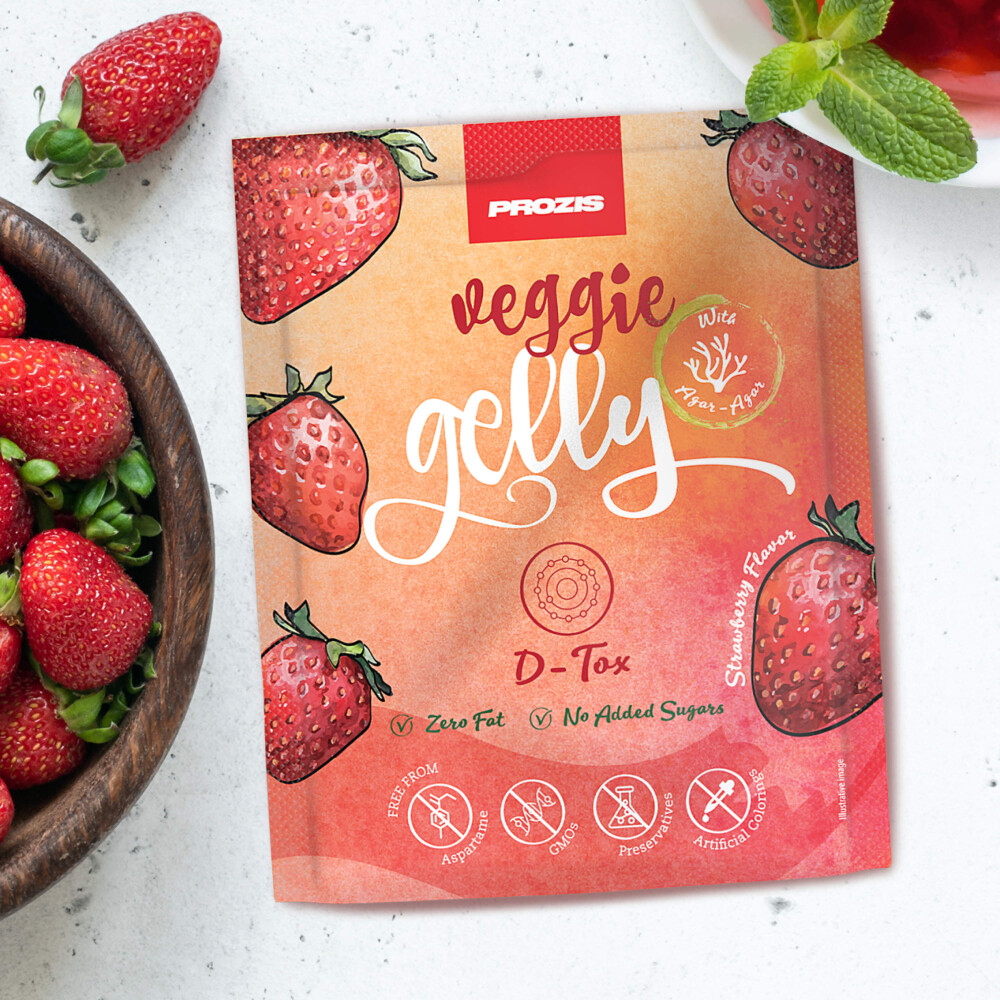 Veggie Gelly - D-Tox 15 g Erdbeere