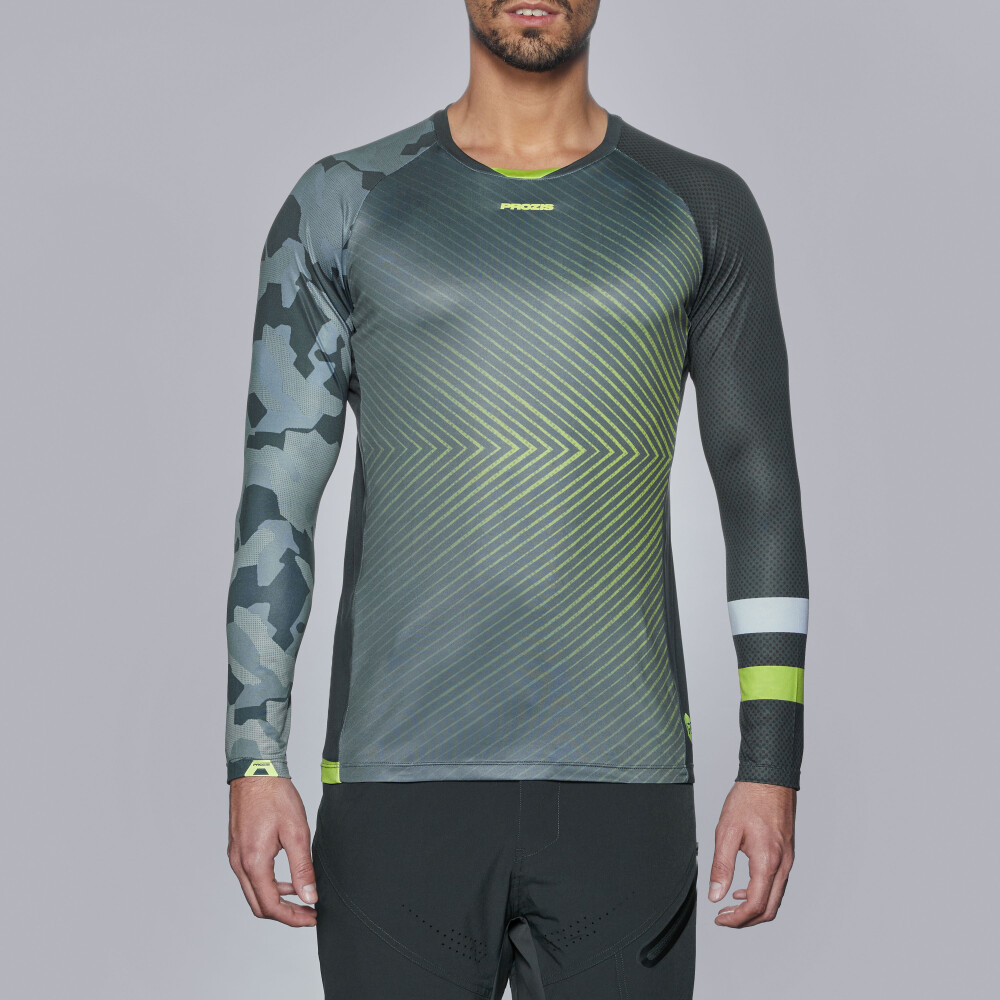 X-Cycle MTB LS Jersey - Shred Green