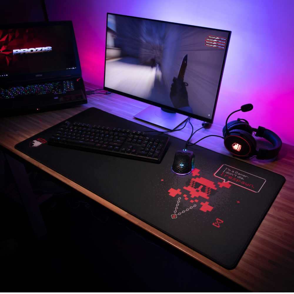 Aktion Extended Mouse Pad with Skull - Gaming Edition - 900x400mm