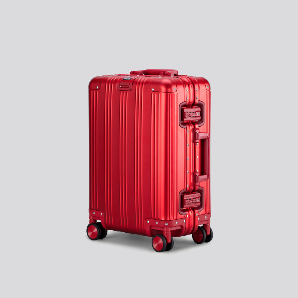  Kabinenkoffer Aluminum Globetrotter - Sunset Red