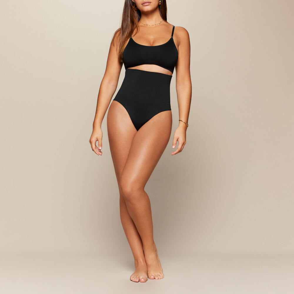 Silhouette Sculpting High Waist Classic Panties - Black