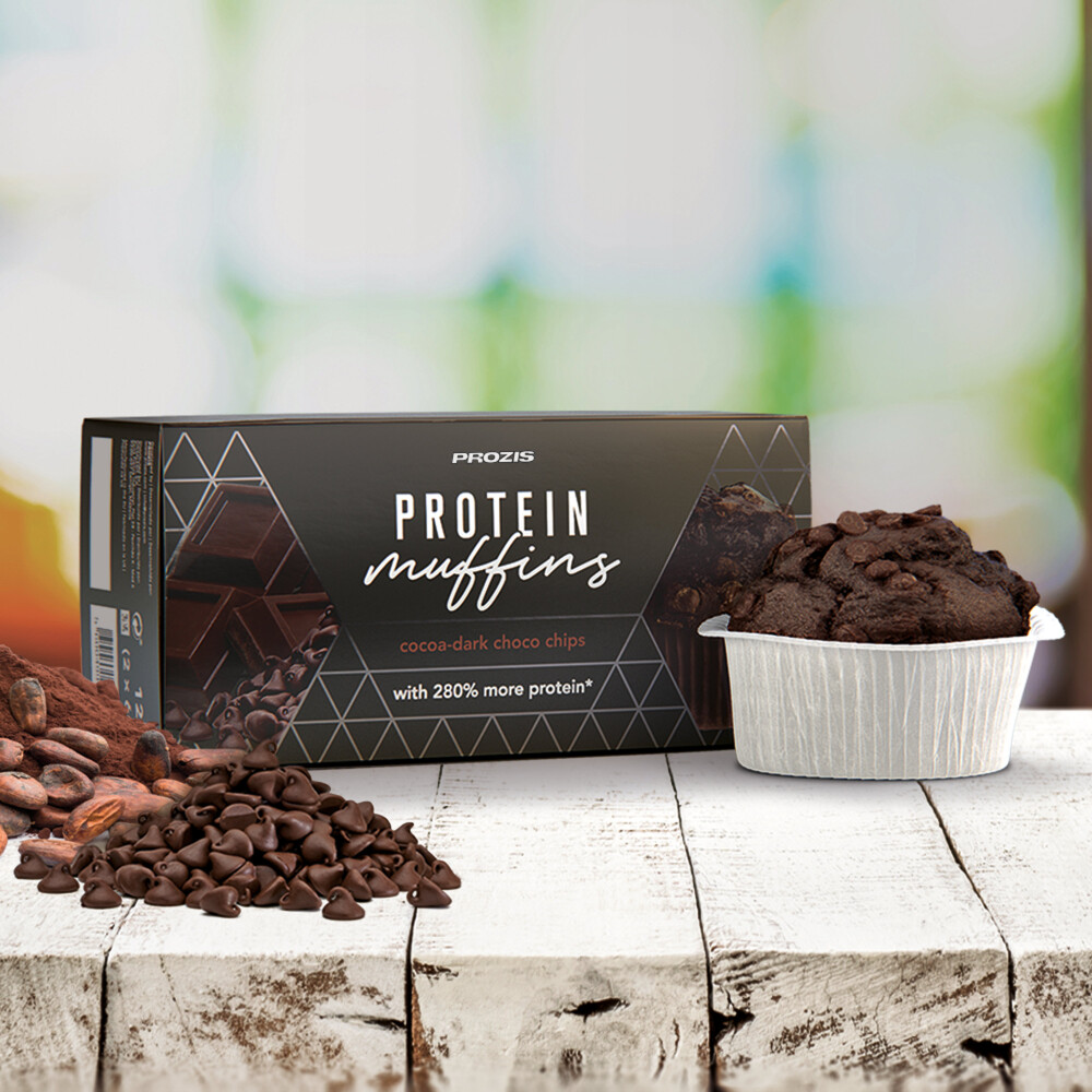 2 x Protein Muffins - Cocoa-Dark Choco Chips 60 g