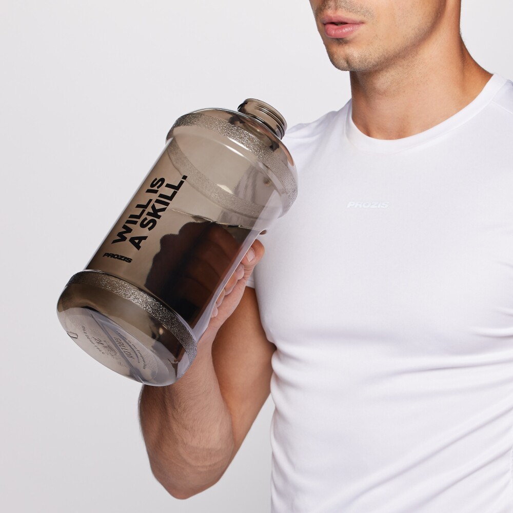 Will is a Skill. 2L Gym Jug - Black