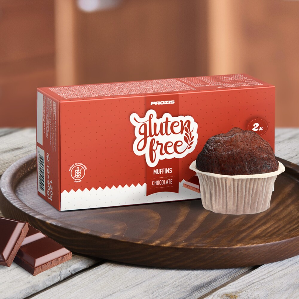 2 x Gluten Free Muffin 60 g Chocolate