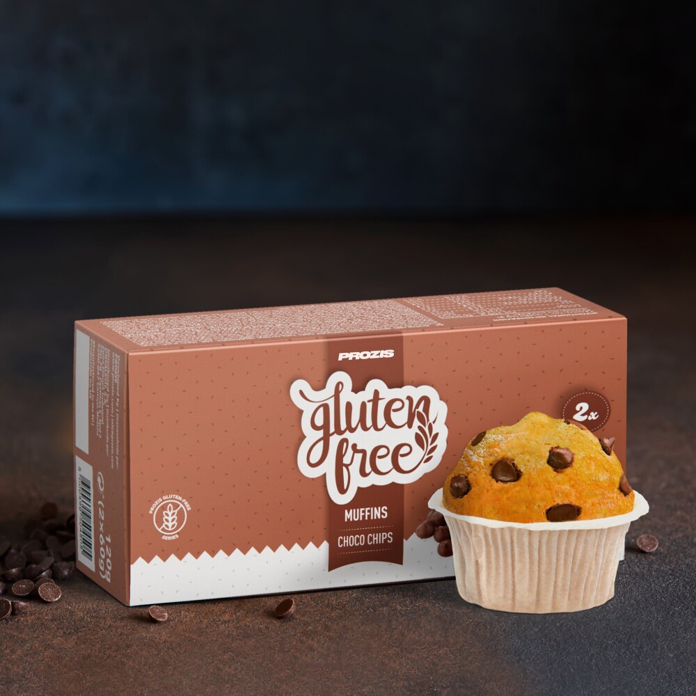 2 x Gluten Free Muffin 60 g Chocolate Chip