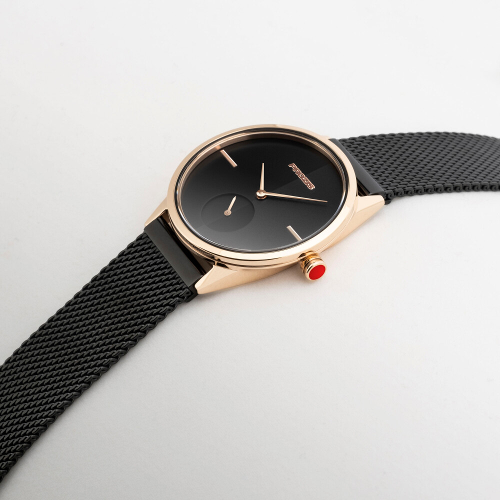 Uhr  - Split-Second Small Golden Black