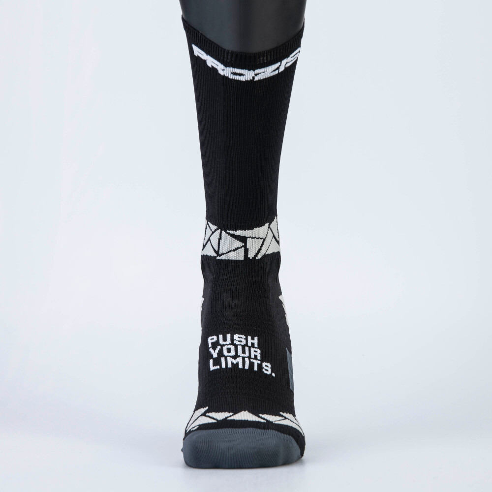 Comptech Kompressions-Socken - Quarter Black-Grey