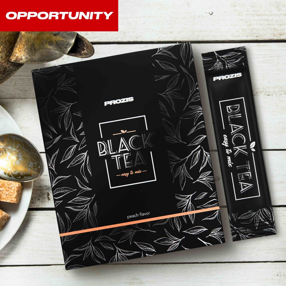 12 x Black Tea - Instant Powder stick 3 g Opportunity