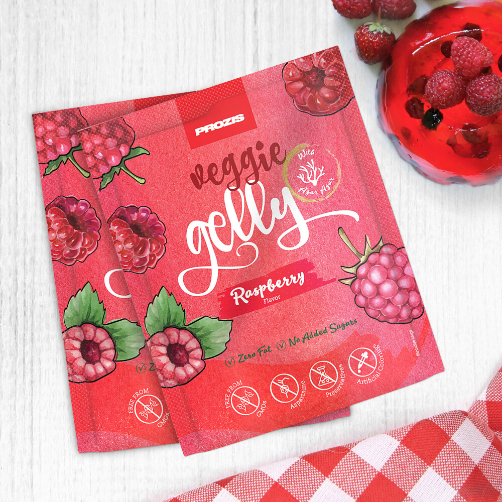 2 x Veggie Gelly - Agar-Agar 15 g Raspberry